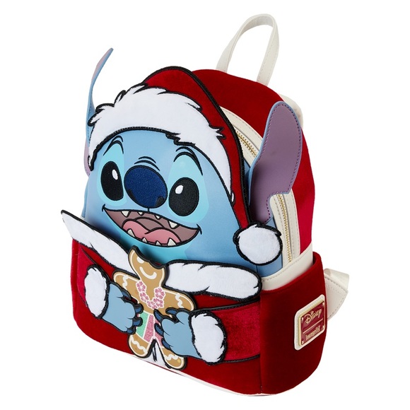 Loungefly Disney Lilo & Stitch Santa Stitch Cosplay Mini Backpack - Picture 2 of 4